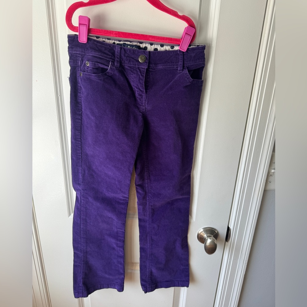 Mini Boden Purple Corduroy Pants